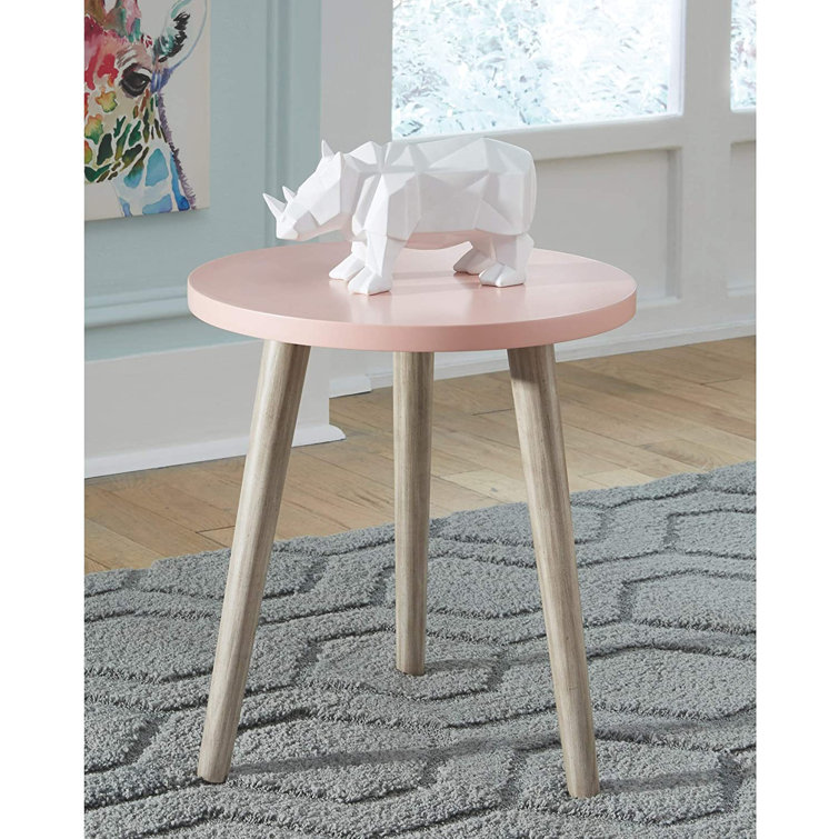 Corrigan Studio® Aliss Modern Small Round Accent Table, Pink | Wayfair.ca
